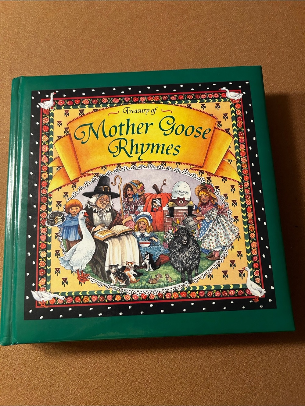 Treasury of Mother Goose Rhymes Hardcover Book